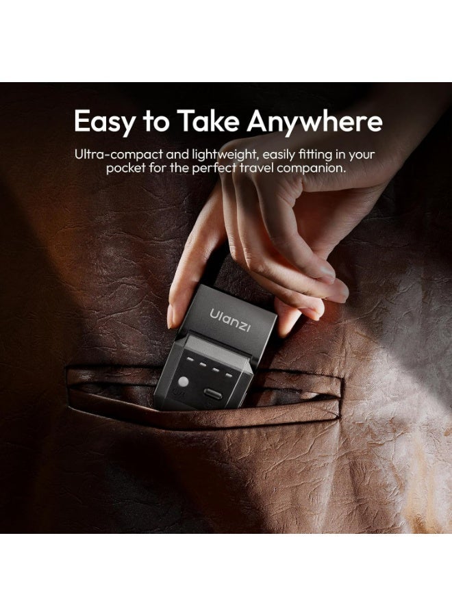 ULANZI SL03 Mini Camera Flash Unit with Video Light, GN8 6500K External Flash, 90° Adjustable Angle, Compatible with Sony/Canon/Fujifilm/Nikon SLR Cameras, Universal Single-Contact Hot Shoe Interface (with Softbox) - Image 3